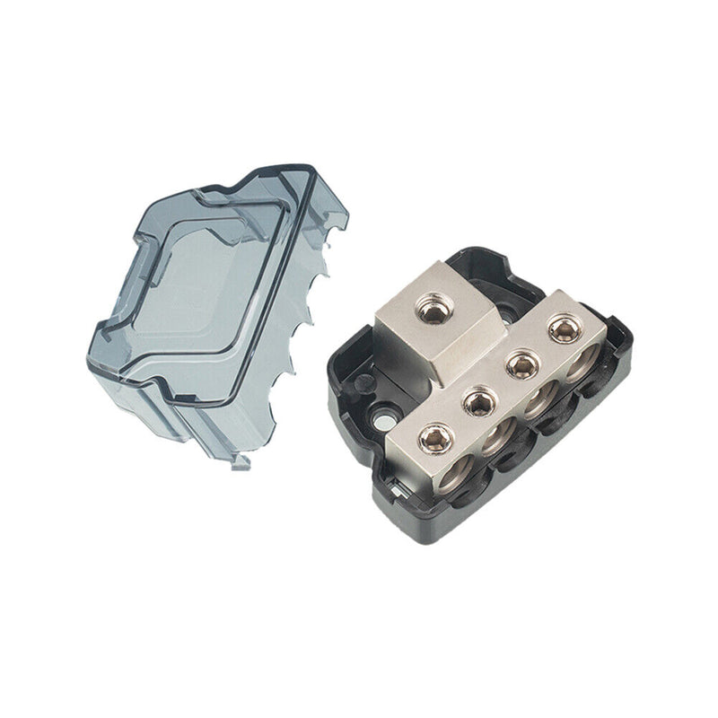 4 Way Car Audio Stereo Amp Power Distribution Block 1 x 0GA in to 4 x 4GA Out