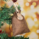 Christmas Advent Calendar Countdown Hanging Tags Wooden Pendant Number Label