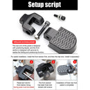 Aluminum Alloy Folding Footrest Pegs Bike Rear Pedals for Electric MTB Bicycle