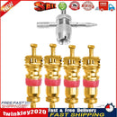 4pcs Car Tire A/C Schrader Valve Cores with 4-in-1 Tire Valve Stem Remover Newly