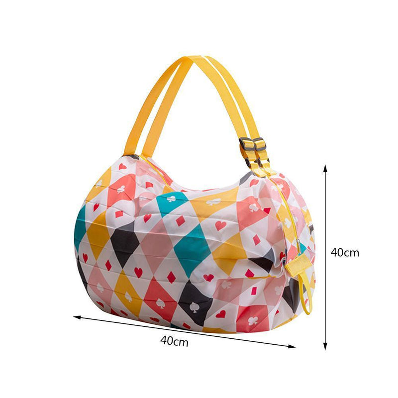 Waterproof Folding Eco-Friendly Shopping Travel Portable Grocery Bag (C)