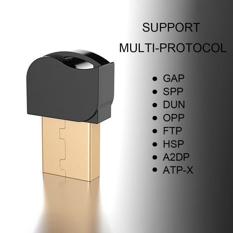 USB Bluetooth 5.0 Adapter for Windows 10 8 PC Mouse Keyboard Headset Controller