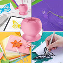 Silicone Suction Cup Waste Storage Box Home Weeding Collect Helper (Pink) Newly