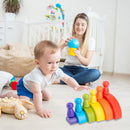 1 Set Rainbow Arch Building Block Toys Puzzle Stacking Brick for Children