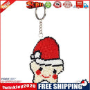 Full Beads Five-Pointed Star Shape Embroidery Keychain Cross Stitch Pendant