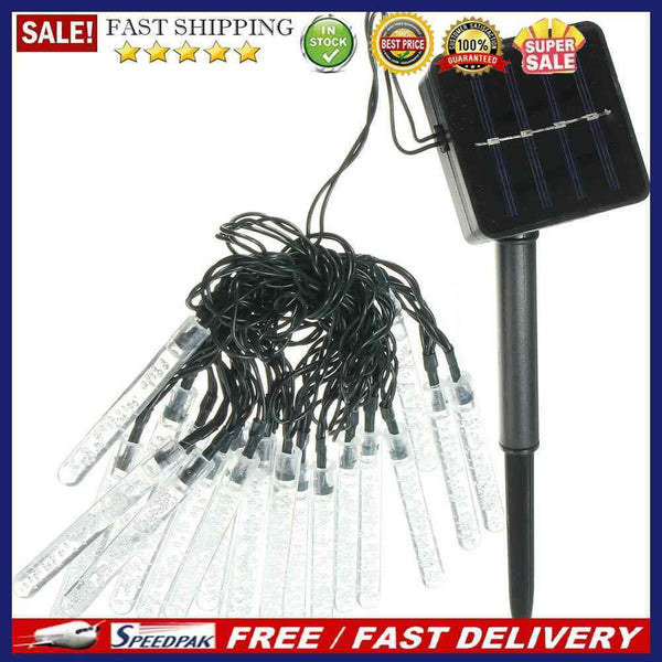Outdoor Solar LED Lamps 3.5M 20 LED Ice Piton Lamp luces Blue