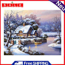 Landscape Full Round Diamond Painting Embroidery DIY Crafted Cross Stitch