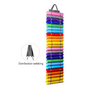 Vinyl Roll Holder 24 Grids Organizer Wall Door Hanging Bag (Dark Gray) Newly