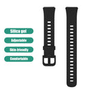 Silicone Strap for Huawei Band 7 Watch Bracelet Wrist Watchband (Black)