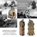 Molle Water Bottle Bag Travel Camping Hiking Kettle Holder Pouch (Mud) Newly