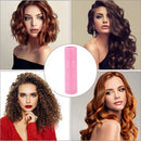 Self Grip Hair Rollers DIY Hairdressing Self-Adhesive Curling Rod (Pink)