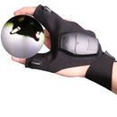 Outdoor Fishing Fingerless Gloves LED Flashlight Camping Hiking Cycling Gloves
