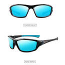 Polarized Sunglasses Men UV400 Outdoor Driving Eyewear (Black Ice Blue) Newly