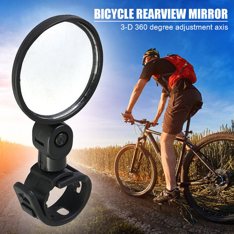 Mountain Bike Rearview Mirror Bicycle Rotation Handlebar Convex Rear View M