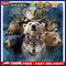 DIY Digital Picture Animal World Frameless Acrylic Painting By Number Handi