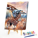 Animal Family Oil Paint By Numbers Kits DIY Craft Coloring Drawing Home Decor