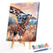 Animal Family Oil Paint By Numbers Kits DIY Craft Coloring Drawing Home Decor