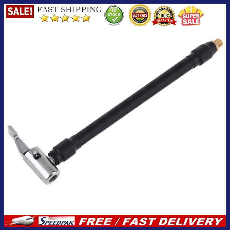 Lock-on Tire Chuck with Hose Car Motorcycle Bike Tire Inflator Pump Hose Adap