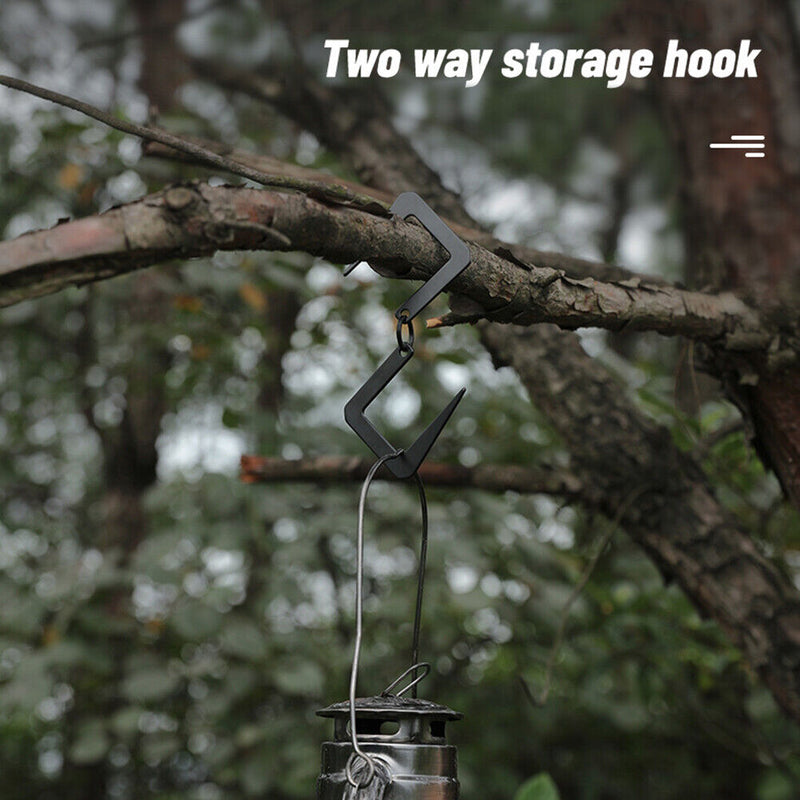 Outdoor Camping Hanging Hook S-shaped Clothes Towel Storage Rack Hiking Supplies