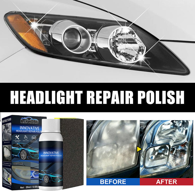 Headlight Repair Polish for Car Headlamp Repair Fluid Liquid Kit Renewal Po