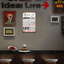 Retro Letter Rules Metal Plate Painting for Bar Pub Tin Plaques Wall Sign