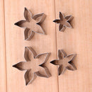 Roses Calyx Fondant Cake Decor Tools Stainless Steel Baking Mold (4pcs)