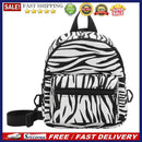 Fashion Canvas Zebra Print Backpack Casual Travel School Women Mini Knapsacks