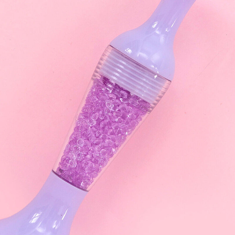 Flower Pot 5D Diamond Painting Point Drill Pen DIY Crafts (w/ Drill Purple)
