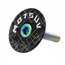 MTB Bike Headset Cover w/ Screw Bicycle Fork Tube Stem Cap Covers (Black) Newly