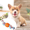 Double Knot Cotton Rope Ball Dog Interactive Bite Resistant Tooth Cleaning Ba