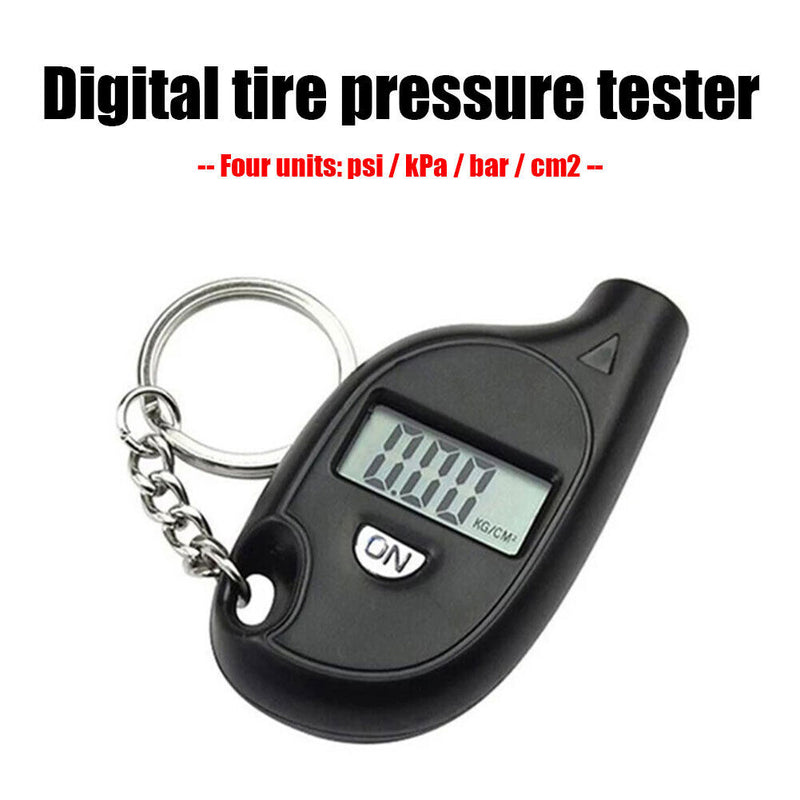 Digital Tire Pressure Gauge Keychain Car Auto Motorcycle Tyre Air Pressure Gauge