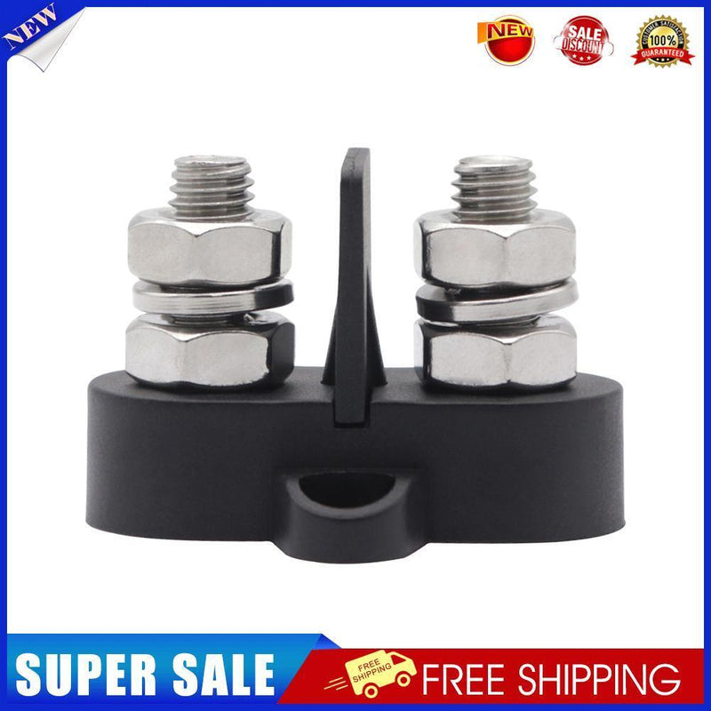 Truck Heavy Duty M8 Bus Bar Terminal Blocks Power Distribution Stud (Black)