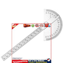 Stainless Steel Protractor 0-180 Degrees 14.5cm Angle Ruler Goniometer Newly