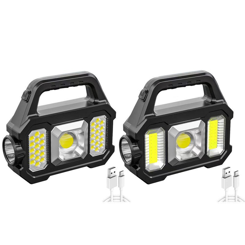 4x500lm Flashlight Portable 6 Gears Torch Light for Camping Accessories COB