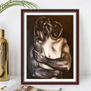 5D DIY Full Round Drill Diamond Painting Lover Hug Home Decor Handmade Character