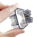 10pcs Wall Mounted Mop Holder Broom Brush Hanger Rack Organizer(Black)