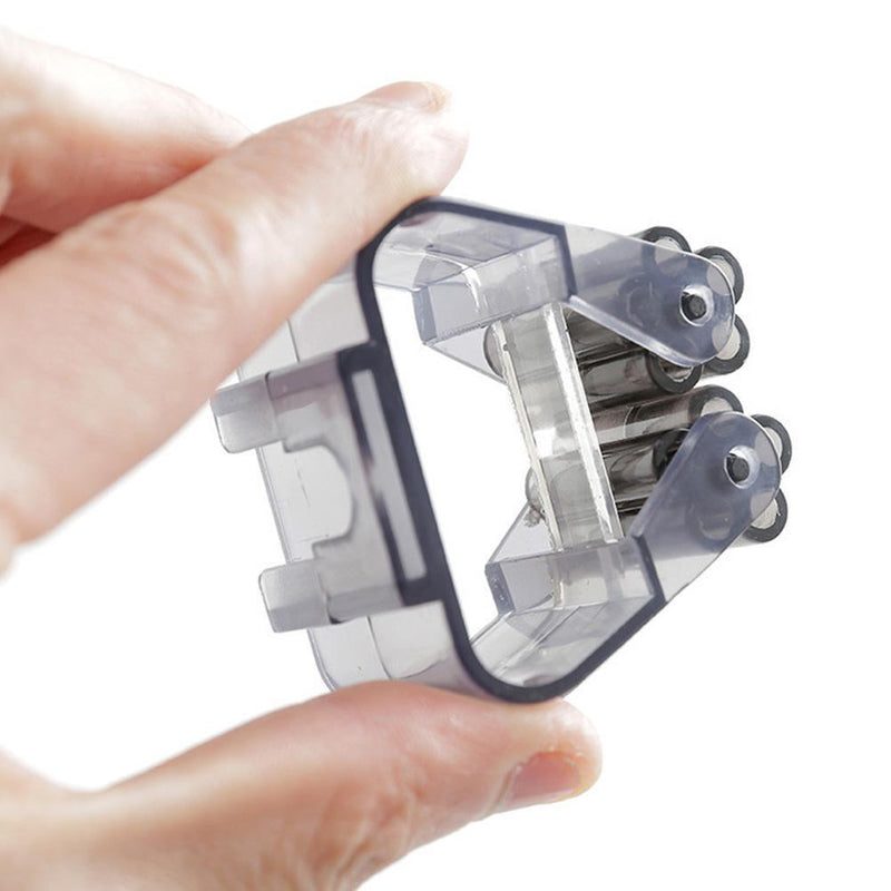 10pcs Wall Mounted Mop Holder Broom Brush Hanger Rack Organizer(Black)