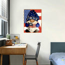 5D Diamond Painting DIY National Flag Gnome Full Round Drill Wall Decor Crafts