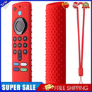 Remote Control Protector Case w/ Lanyard for Fire TV Stick 3rd Gen (Red)