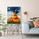Oil Paint By Numbers Pumpkin Halloween Frameless Picture Home Living Room Decor