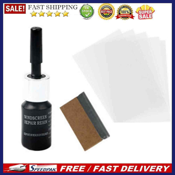 Auto Car Glass Repair Liquid Kit Cracked Scratch Windows Screen Restore Fluid