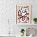 5D DIY Full Drill Diamond Painting Flying Butterfly Craft Needlework Set Decor