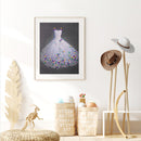 Special Shaped 5D Kit White Wedding Dress Diamond Painting Craft (YXC021)