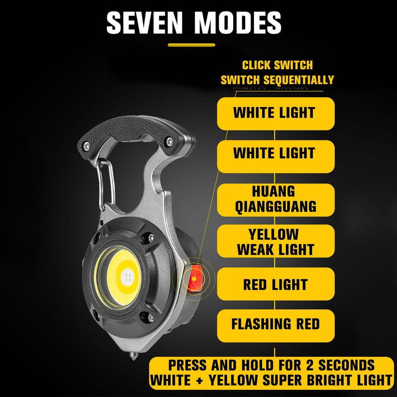 800 Lumens Mini COB Flashlights Bright Rechargeable Keychain Small Flashlight`