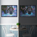 5D DIY Full Round Drill Diamond Painting Luminous Animal Mosaic Kit Art Craft