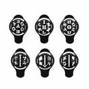 7pcs Golf Ball Line Liner Marker Multi-Template Drawing Alignment Mark Sign Tool