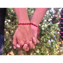 Clasp Amulet Weave Tibetan Red String Bracelet Red Rope 7 Knots Weave Bangle