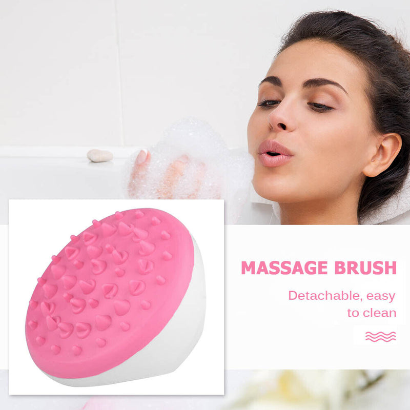 Hand-Held Full Body Massage Brush Anti Cellulite Muscles Massager (Pink) Newly