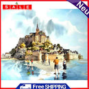 Castle Oil Paint By Numbers DIY Acrylic Painting on Canvas Frameless Picture Kit