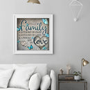 Full Embroidery Stamped Family Letters DIY Cross Stitch Kit 11CT Needlework Sets